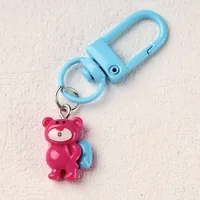 Cartoon Character Keychains Cute Resin Alloy Keyring Leisure Daily Use Lobster Clasp Four Seasons Suitable Metal Buckle Design sku image 15