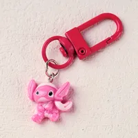 Cartoon Character Keychains Cute Resin Alloy Keyring Leisure Daily Use Lobster Clasp Four Seasons Suitable Metal Buckle Design sku image 21