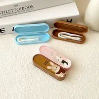 Cute Invisible Contact Lens Case With Integrated Tweezers Portable Beauty Eye Wear Tweezer Stick JZ-T04 PP ABS TPR Material main image 2