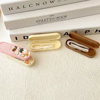 Portable Invisible Contact Lens Case With Integrated Tweezers Beautiful Eye Contact Lens Holder Travel Kit JZ-T03 main image 3