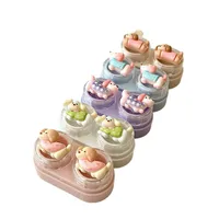 Portable Drawer Style Invisible Eyeglass Box Cute Dog Design Companion Box Mini Cartoon Style CT74 Beauty Contact Lens Case main image 5