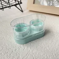 Portable Mini Pull-Out Style Contact Lens Care Storage Box Cosmetic Eyelens Partner Organizer DIY Case For Invisible Glasses sku image 2