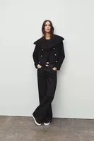 Fashionable Wool Blend Women's Jacket Outerwear  Style Long Sleeve Loose Fit Fresh Sweet College Style main image 1