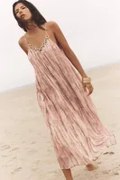 Sexy Tie Dye Maxi Dress European Style Summer Fashion Elegant Strapless Gown For Trendy Girls Ankle Length Polyester Fabric main image 1