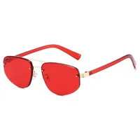 New Advanced Metal Frog Eyes Sunglasses Unisex Anti-Uv Street Fashion Pilot Style Half Frame Travel And Fishing Special Sun Glasses sku image 4