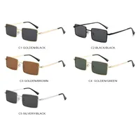 Fashionable Square Sunglasses Unisex Stylish Small Frame UV Protection Travel Fishing Special Sun Glasses Men Women main image 3