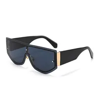 Fashionable Large Frame Integrated Driving Sunglasses Unisex Outdoor Travel Sun Protection Eyewear  Trend main image 2