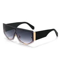 Fashionable Large Frame Integrated Driving Sunglasses Unisex Outdoor Travel Sun Protection Eyewear  Trend sku image 2