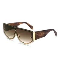Fashionable Large Frame Integrated Driving Sunglasses Unisex Outdoor Travel Sun Protection Eyewear  Trend main image 4