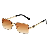 New European Business Style Men's Glasses High-End Feeling Diamond Cutting Edge Frameless Sunglasses Square Frame Shades main image 3