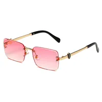 New European Business Style Men's Glasses High-End Feeling Diamond Cutting Edge Frameless Sunglasses Square Frame Shades main image 4