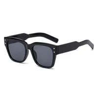 Stylish Large Frame UV Protection Sunglasses Trendy Street Snap  Fashionable Glasses For Men And Women main image 2