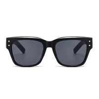 Stylish Large Frame UV Protection Sunglasses Trendy Street Snap  Fashionable Glasses For Men And Women main image 6