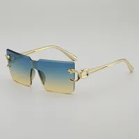 New Style Casual Gradient Jelly Color Monocle Fashionable Summer Travel Sunscreen Polarized Sunglasses Unisex Square Frame main image 1