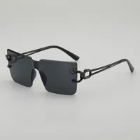 New Style Casual Gradient Jelly Color Monocle Fashionable Summer Travel Sunscreen Polarized Sunglasses Unisex Square Frame sku image 1