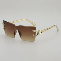 New Style Casual Gradient Jelly Color Monocle Fashionable Summer Travel Sunscreen Polarized Sunglasses Unisex Square Frame sku image 2