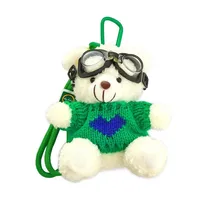 Cute Cartoon Bear Plush Keychain Couple Backpack Doll Car Keychain Toy Soft Cuddly Stuffed Animals Wedding Graduation Birthday main image 5