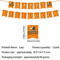 Halloween Party Supplies Castle Theme Paper Cups Plates Tablecloth Banner Decoration Set Festive American Style Party Props sku image 10