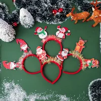 Christmas Party Hat Bandeau Adult Children Christmas Decoration Accessories Small Gift Festive Plastic Cartoon Countryside New Style main image 2