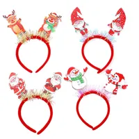 Christmas Party Hat Bandeau Adult Children Christmas Decoration Accessories Small Gift Festive Plastic Cartoon Countryside New Style main image 5