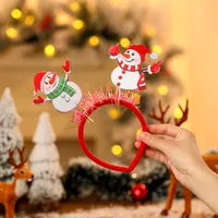 Christmas Party Hat Bandeau Adult Children Christmas Decoration Accessories Small Gift Festive Plastic Cartoon Countryside New Style sku image 2