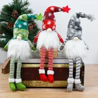 New Glowing Long Legged Faceless Rudolph Decoration Children's Gift Christmas With Light Decorative Supplies American Style main image 1