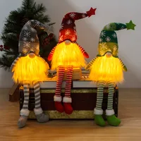 New Glowing Long Legged Faceless Rudolph Decoration Children's Gift Christmas With Light Decorative Supplies American Style main image 2