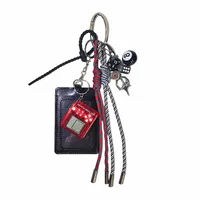 Black And Red 8-Digit Dice Keychain For Men And Women American Style Mixed Material Bag Pendant Game Machine Decoration main image 5