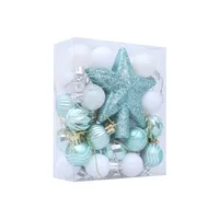 Christmas Decorations 36pcs Painted Ball Ornaments Christmas Tree Hanging Balls Irregular Shape Box Set Christmas Gifts main image 5
