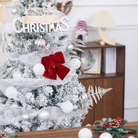Christmas Decorative Large Velvet Butterfly Knot 3D Christmas Tree Hanging Ornament Festive Arrangement Props New Model sku image 3