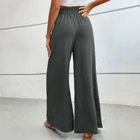 Casual Wide Leg Pants Spring New Style Elastic Waist Leisure Trousers  Popular Long Pants For Women main image 2
