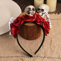 Halloween Skeleton Head Deer Antlers Flower Decorations Ghost Hand Headband Party Atmosphere Costumes Props Indoor Celebration main image 3