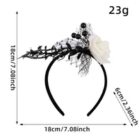 Halloween Skeleton Head Deer Antlers Flower Decorations Ghost Hand Headband Party Atmosphere Costumes Props Indoor Celebration sku image 1