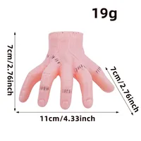 New Halloween Hand Cut Off Hair Clip Party Prop Prank Ghost Palm Clip Decoration Wig Accessory Handmade Plastic Craft sku image 1