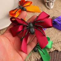 Halloween New Spider Costume Butterfly Knot Hair Clip Accessory Cute Funny Side Clip Bangs Hair Clip Hair Decoration main image 3