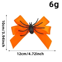 Halloween New Spider Costume Butterfly Knot Hair Clip Accessory Cute Funny Side Clip Bangs Hair Clip Hair Decoration sku image 1