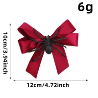 Halloween New Spider Costume Butterfly Knot Hair Clip Accessory Cute Funny Side Clip Bangs Hair Clip Hair Decoration sku image 2
