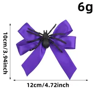 Halloween New Spider Costume Butterfly Knot Hair Clip Accessory Cute Funny Side Clip Bangs Hair Clip Hair Decoration sku image 4