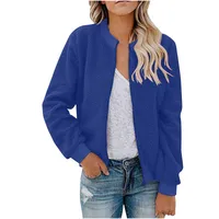 Women's Autumn Winter Lamb Velvet Zipper Jacket Top Outerwear Fashionable Cozy Sheepskin Coat For Ladies main image 2