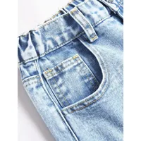 Vintage High Waist Wide Leg Straight Cut Jeans Women's Loose Fit Long Trousers Casual New Style Versatile Cotton Denim main image 4