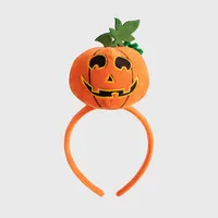 New Halloween Cotton Stuffed Pumpkin Spider Bat Hairband Headwear Party Dance Festival Props Handmade Cloth Accessory sku image 1