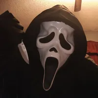 Halloween Terroristic Cosplay Screaming Ghost Face Mask Scary Latex Headwear Adult Dance Props NPc Performance Makeup Art main image 1