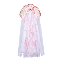 New Halloween Wedding Ghost Bride Blood Spattered Veil Hairpin Mask Festival Costume Accessories Party Props Handmade EVA sku image 1