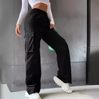 Women's Summer Thin High Waist Wide Leg Straight Casual Pants Breathable American Retro Sport Trousers Trendy Street Style Loose Fit main image 1