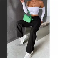 Women's Summer Thin High Waist Wide Leg Straight Casual Pants Breathable American Retro Sport Trousers Trendy Street Style Loose Fit main image 2