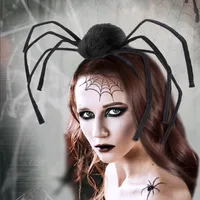 Halloween Headwear Spider Queen Costume Accessory Funny Hairband Velvet Material Festive Cosplay Item main image 1
