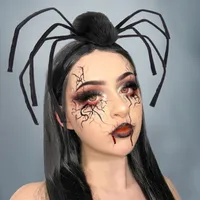 Halloween Headwear Spider Queen Costume Accessory Funny Hairband Velvet Material Festive Cosplay Item main image 2