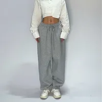 American Style Loose Fit Jazz Street Dance Sport Pants For Women Casual Trousers Simple Fashion Versatile Pure Color Summer New Arrival main image 3