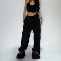 American Style Loose Fit Jazz Street Dance Sport Pants For Women Casual Trousers Simple Fashion Versatile Pure Color Summer New Arrival main image 4