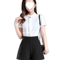 High Waist Wide Leg Casual Shorts Women's Spring Summer Thin Outerwear A-Line Slimming Suit Pants Street Style Nylon main image 3